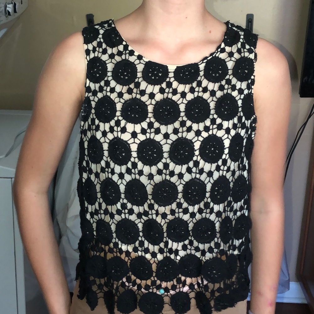 Dressy lacy crop top